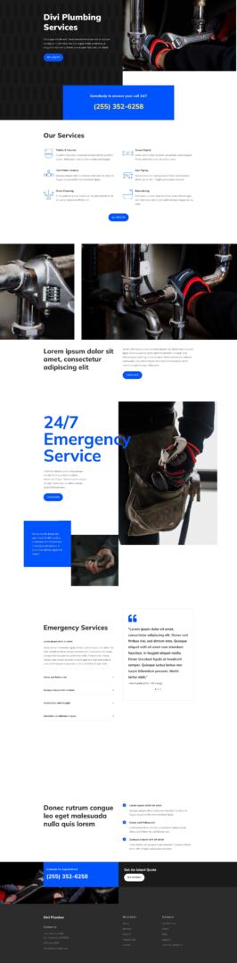 Plumbing Pack for Divi