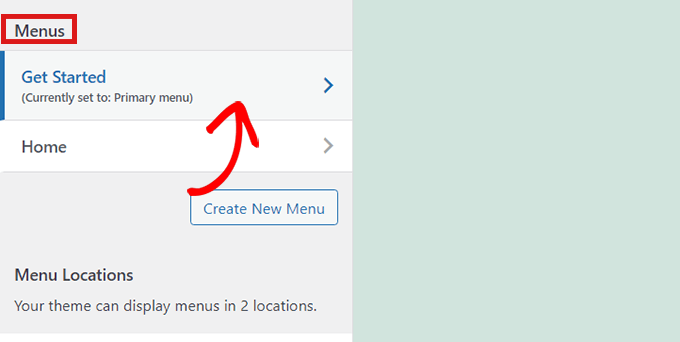 Select a menu