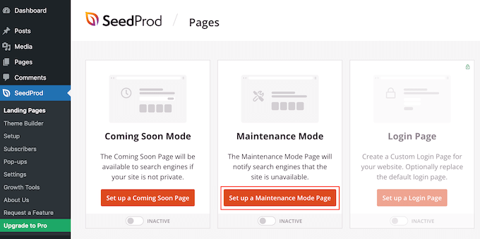 Creating a maintenance page for your online store