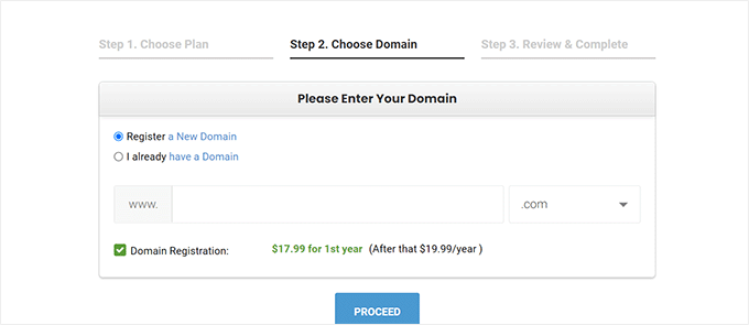 Get domain name