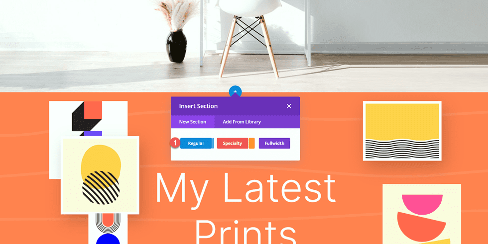 Divi Matching Portfolio and Projects New Regular Section