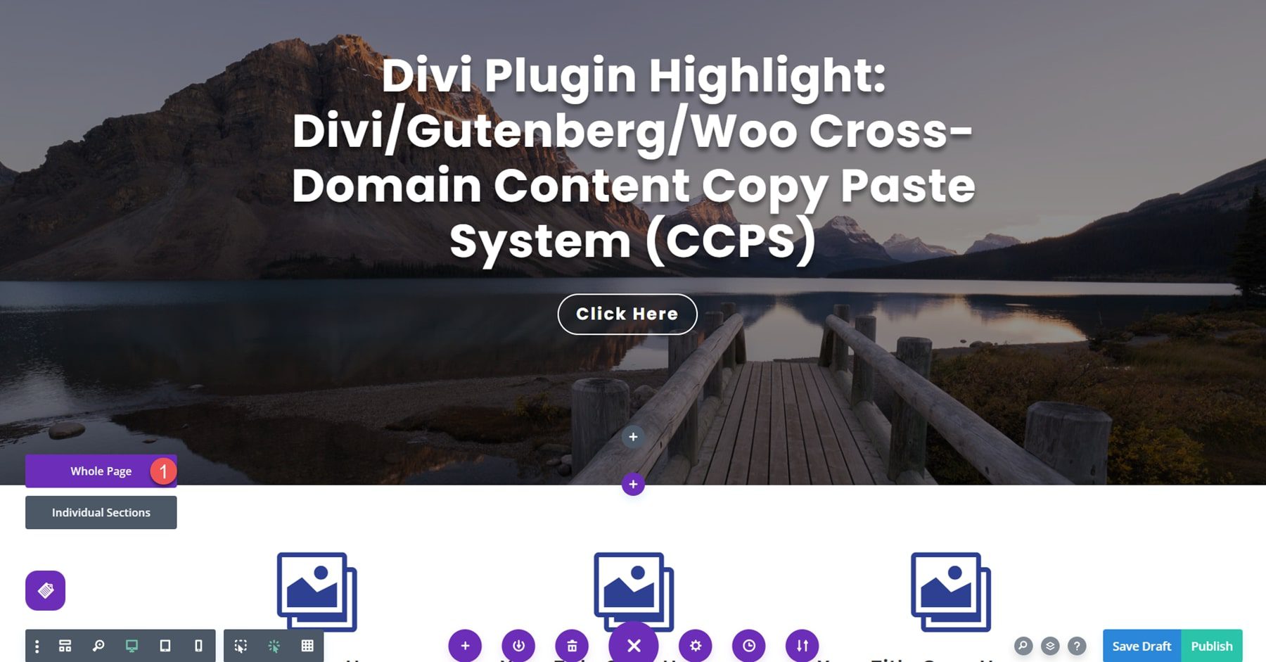 Divi Plugin Highlight Divi/Gutenberg/Woo Cross-Domain Content Copy Paste System (CCPS) Visual Builder 2