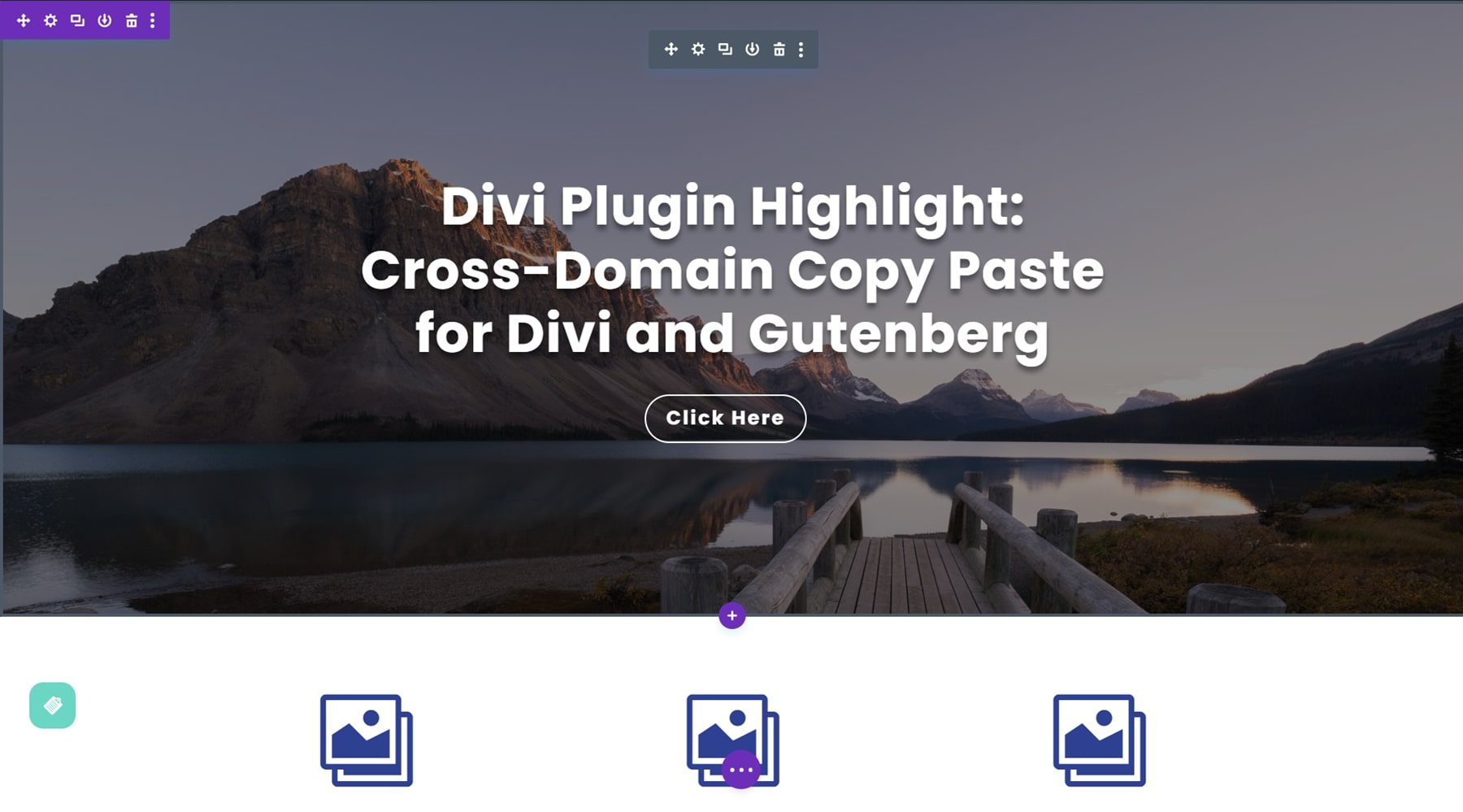 Divi Plugin Highlight Divi/Gutenberg/Woo Cross-Domain Content Copy Paste System (CCPS) Visual Builder Paste Success