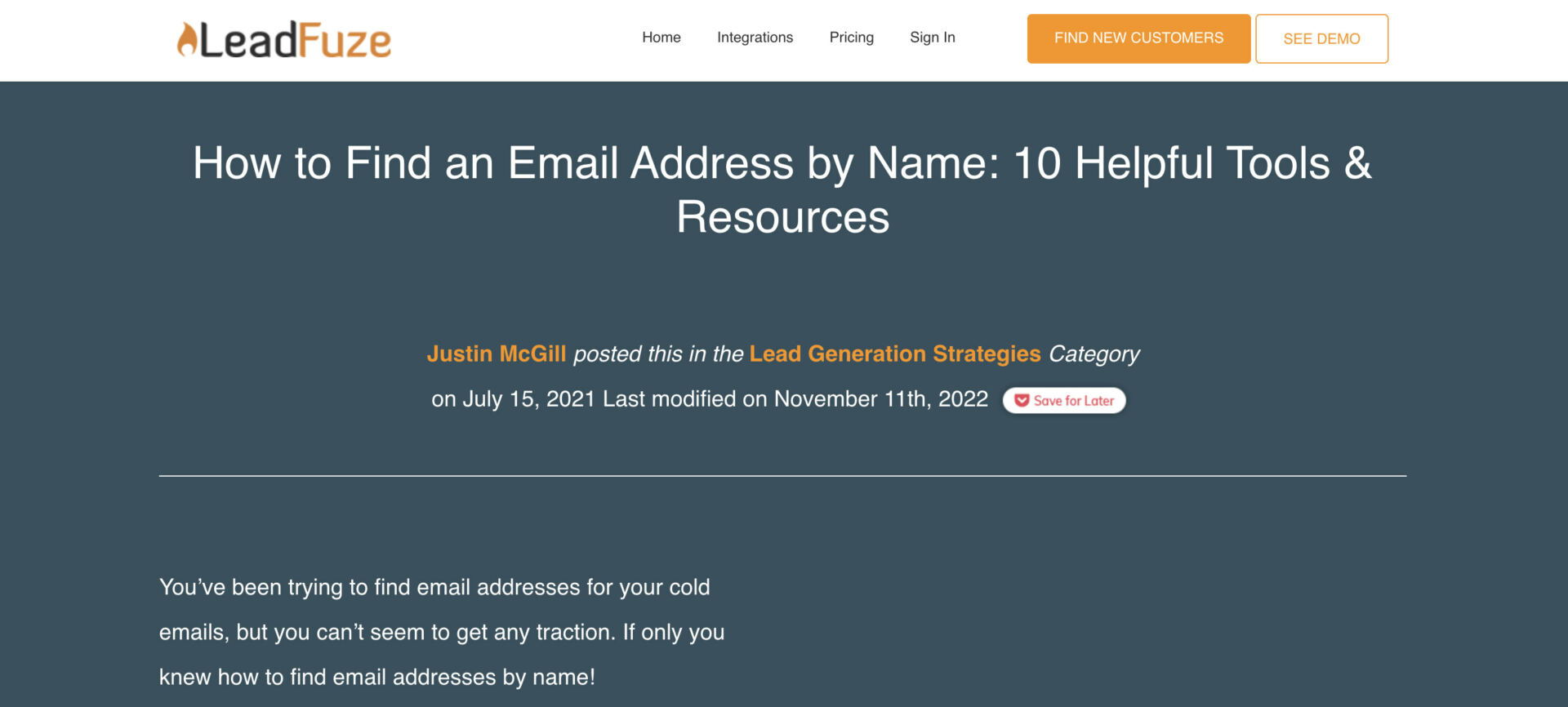 LeadFuze email finder