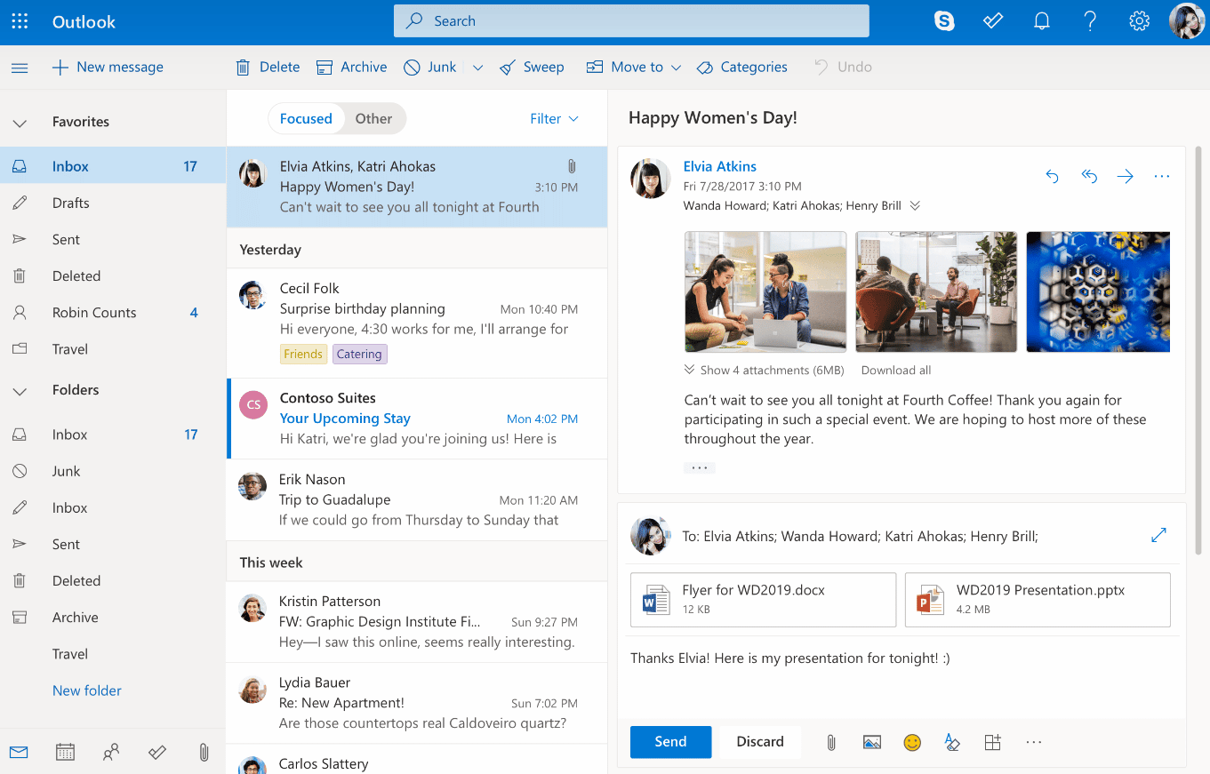 Outlook/s interface