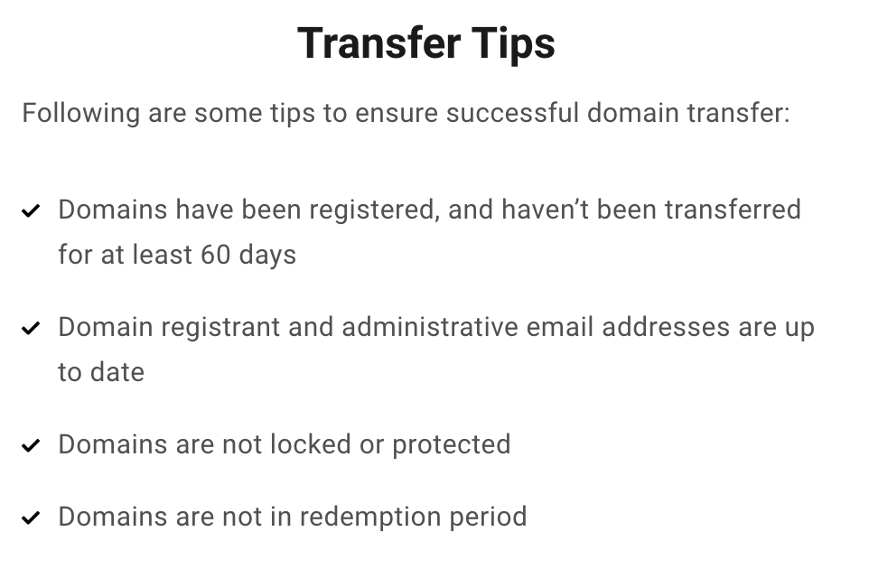 transfer tips