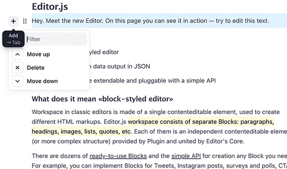 EditorJS