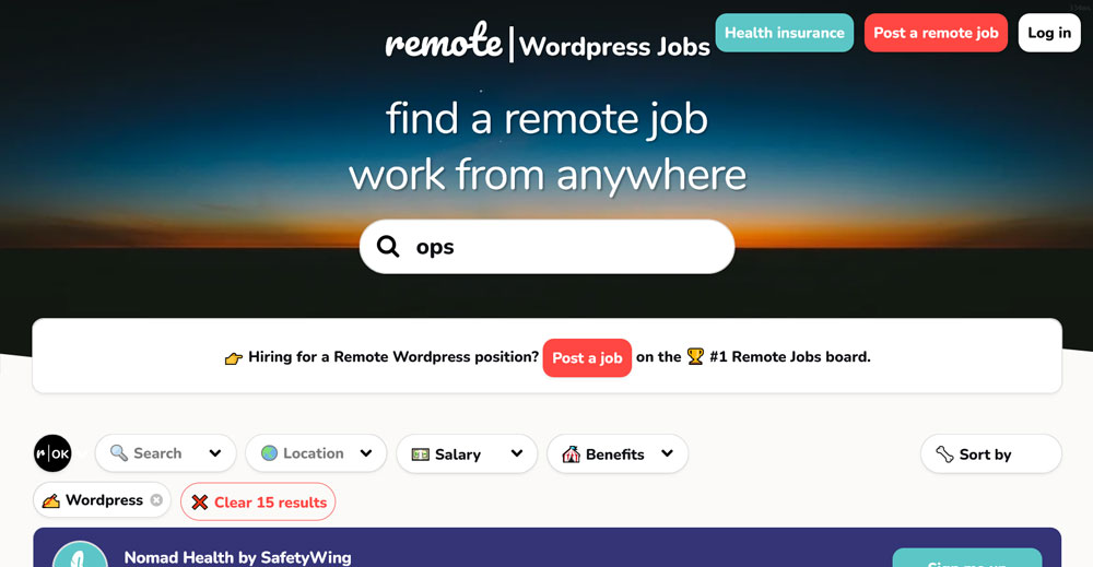 remote ok wordpress job board