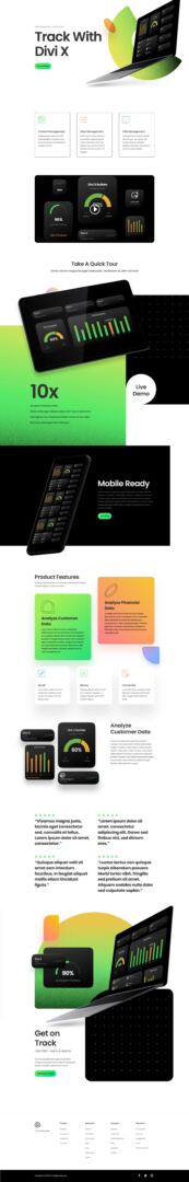 Saas Product Pack for Divi