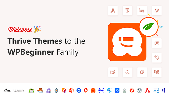 Welcome Thrive Themes to the WPBeginner Family