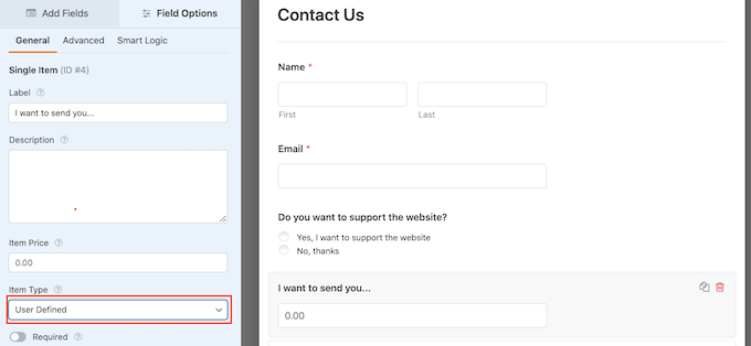Adding a user defined field to WordPress form