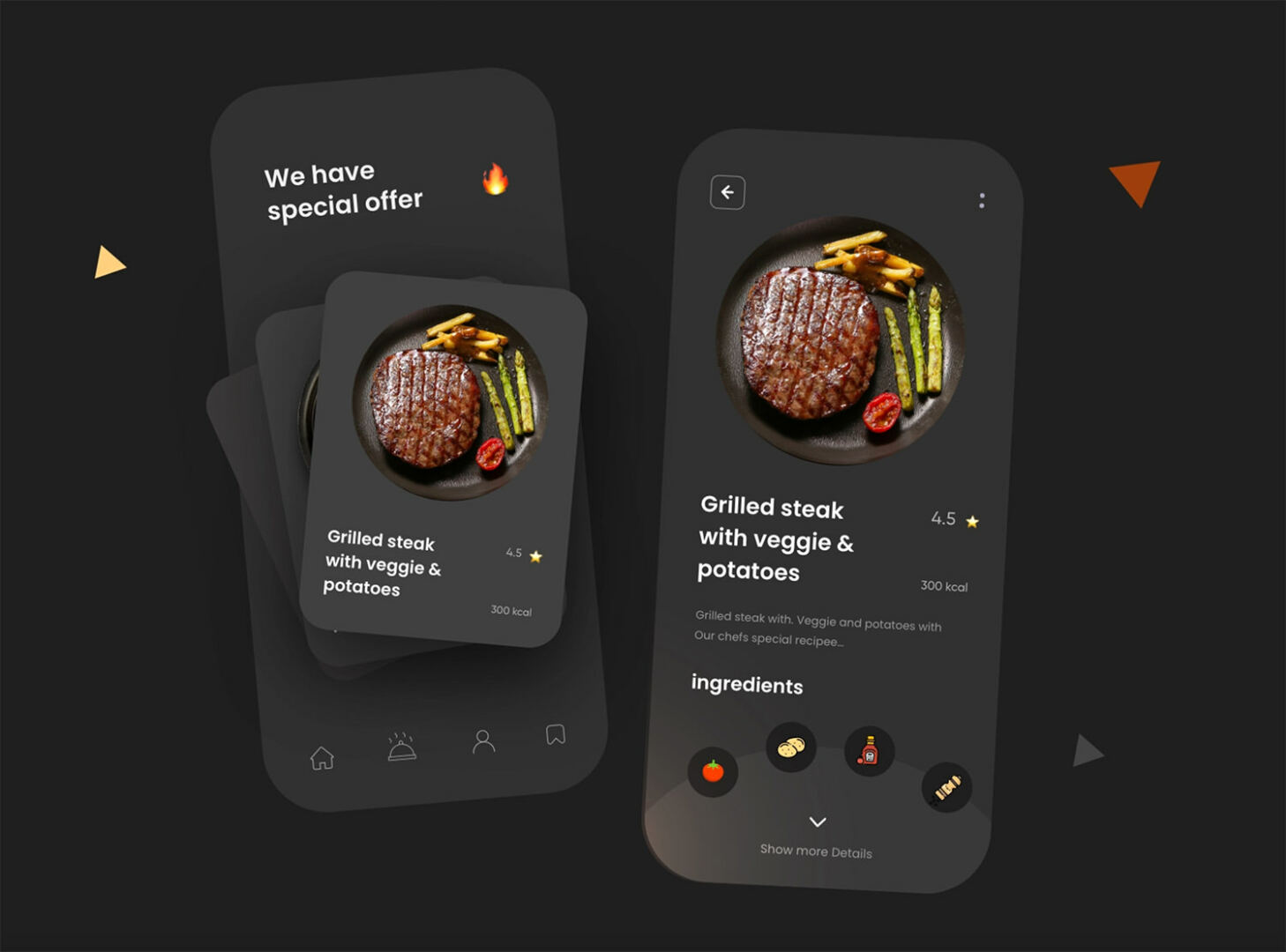 Food App Dark Theme
