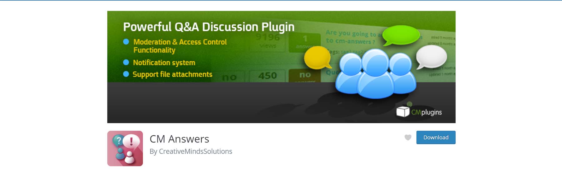 CM Answer Q&A Plugin for WordPress