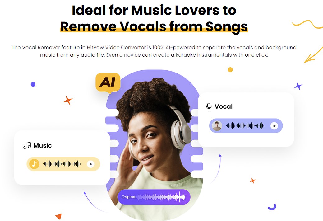 HitPaw Video Converter AI Vocal Remover