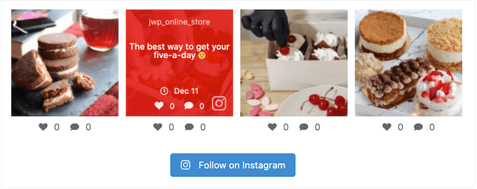 How to create a custom hover state for an Instagram photo and video feed