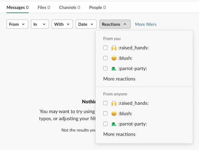 Slack tips: Search options