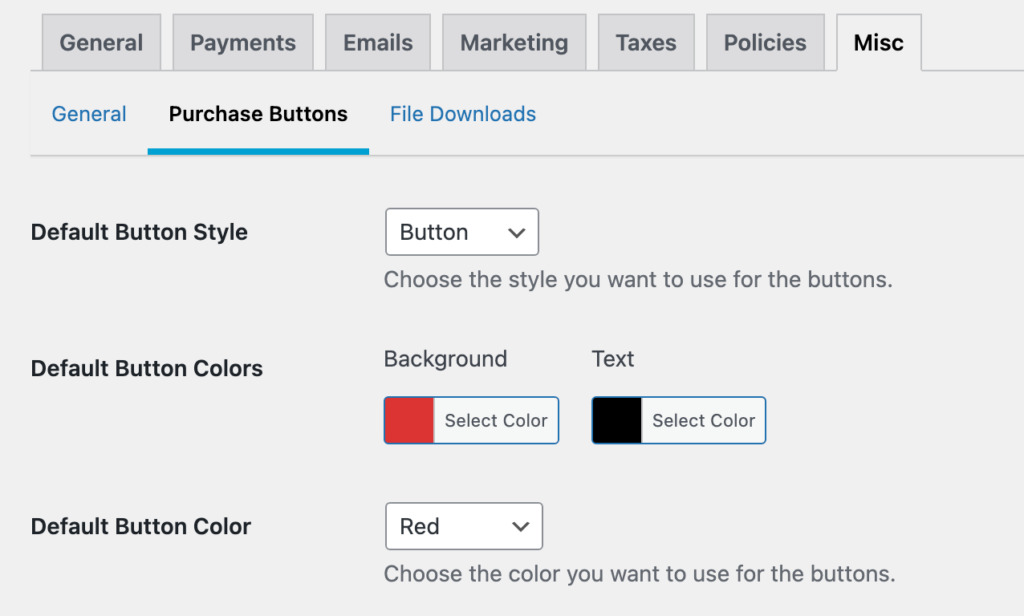 Buy Now button color