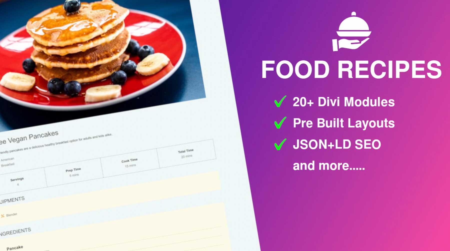 Food Recipes for Divi