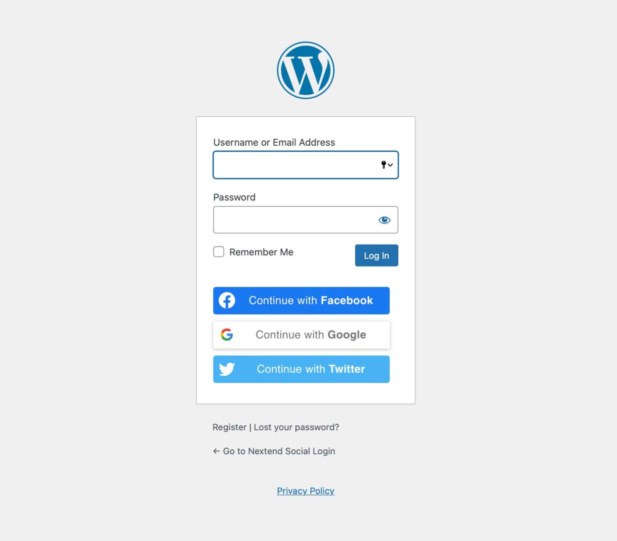 Adding social login functionality to WordPress