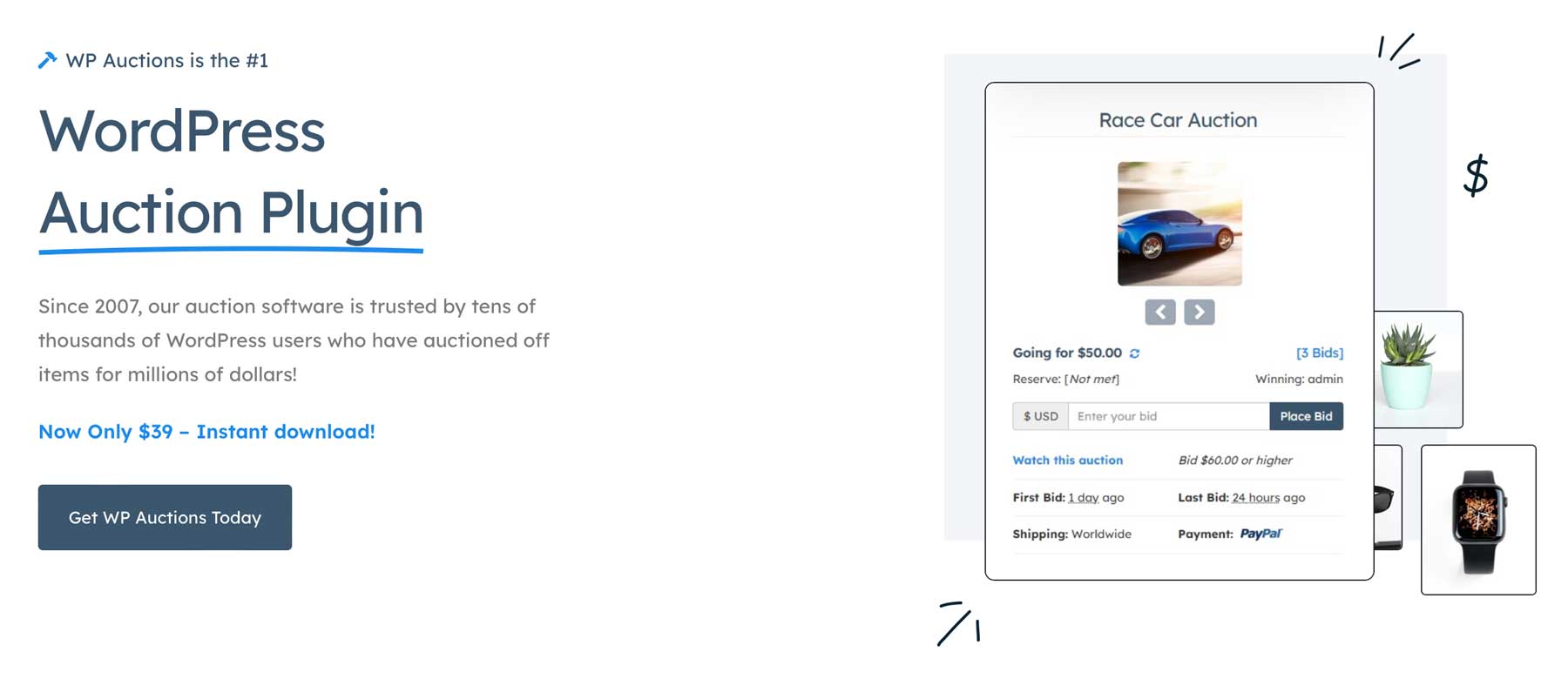 WP Auctions plugin