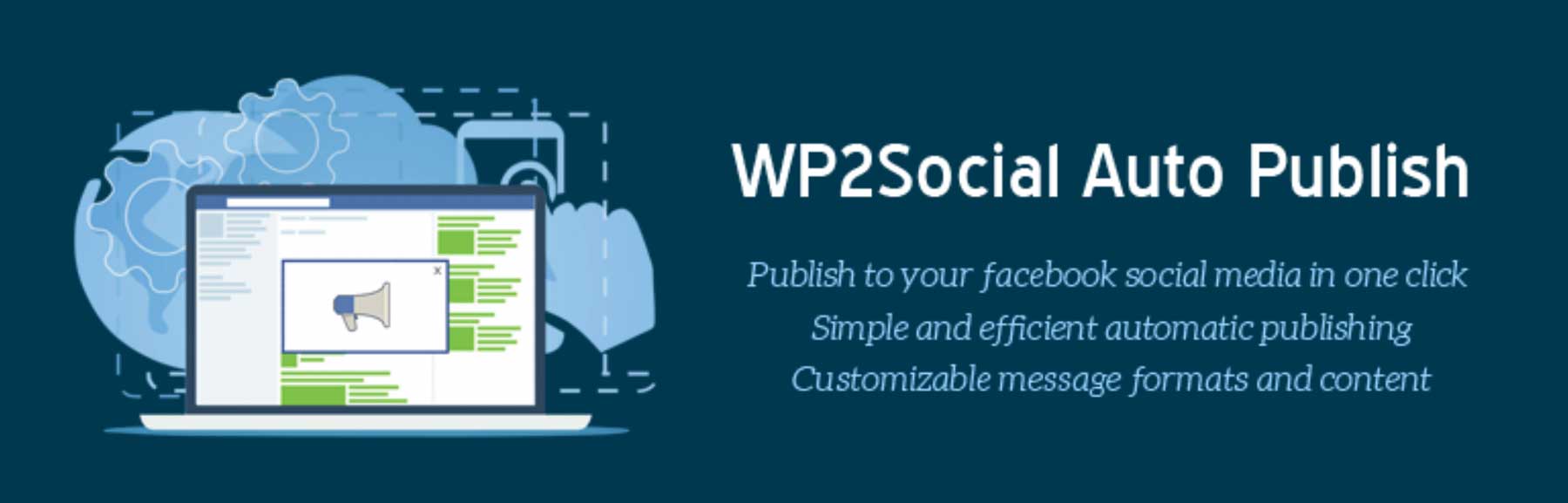 The WP2Social Auto Publish Facebook plugin for WordPress