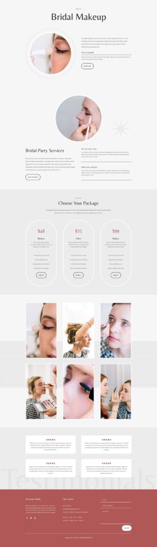 Beauty Salon Layout Pack for Divi