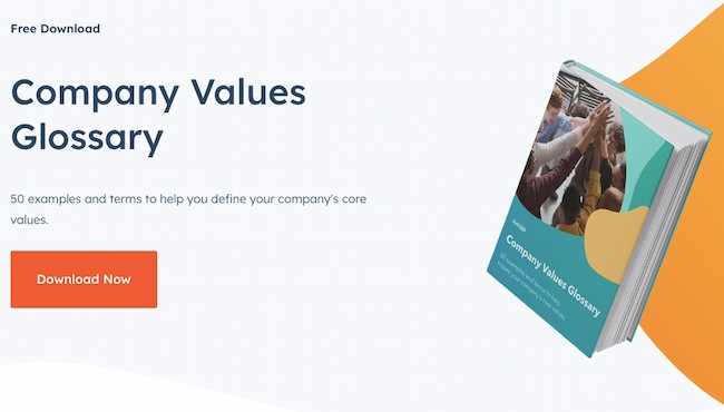 Brand pillars resources: Company Values Glossary