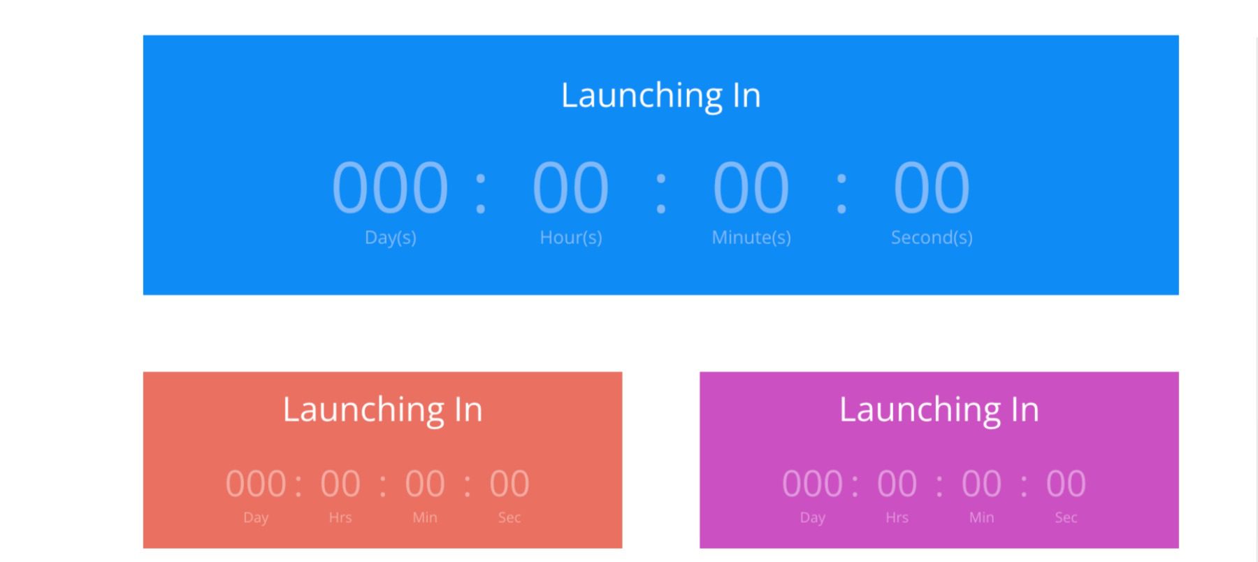 Divi Countdown Timer Module