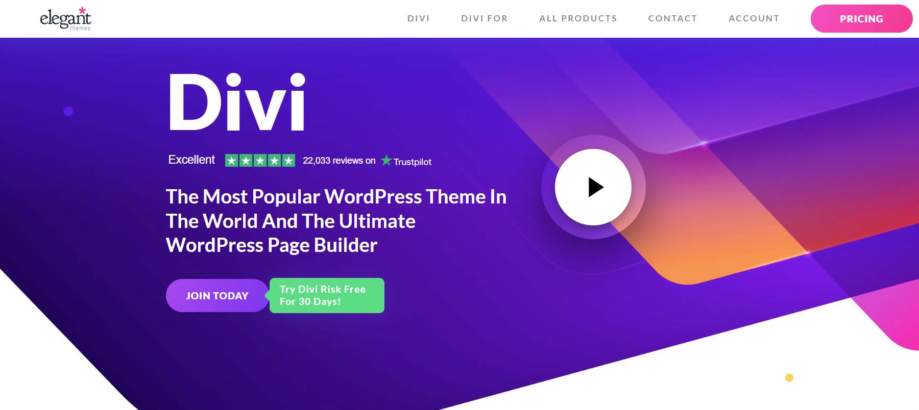 Divi, Elegant Themes premier page builder plugin