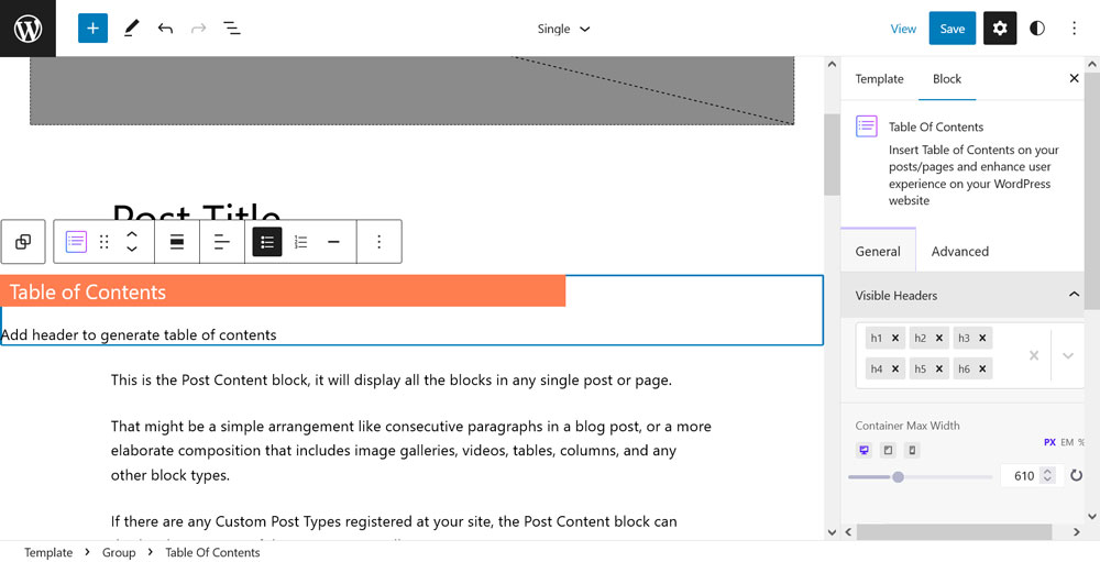 newly installed block usable in wordpress site editor