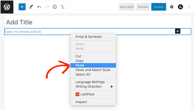 Importing a Google Doc into WordPress using copy and paste