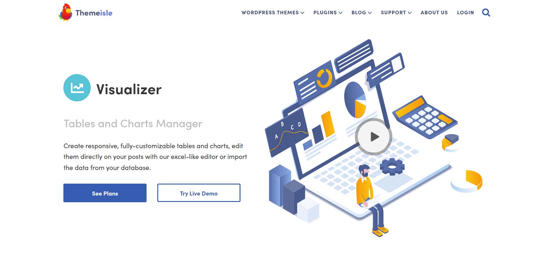 Visualizer Table and Charts plugin