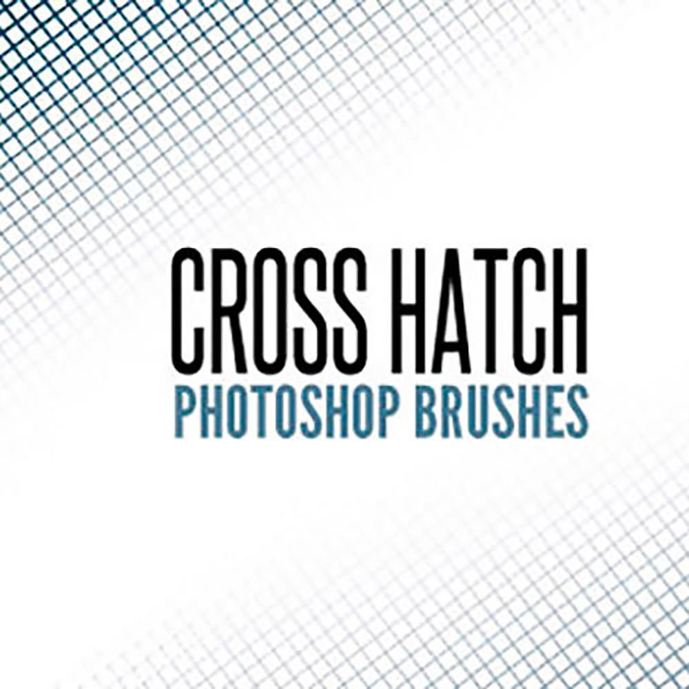 Free Cross Hatch Photoshop Brushes