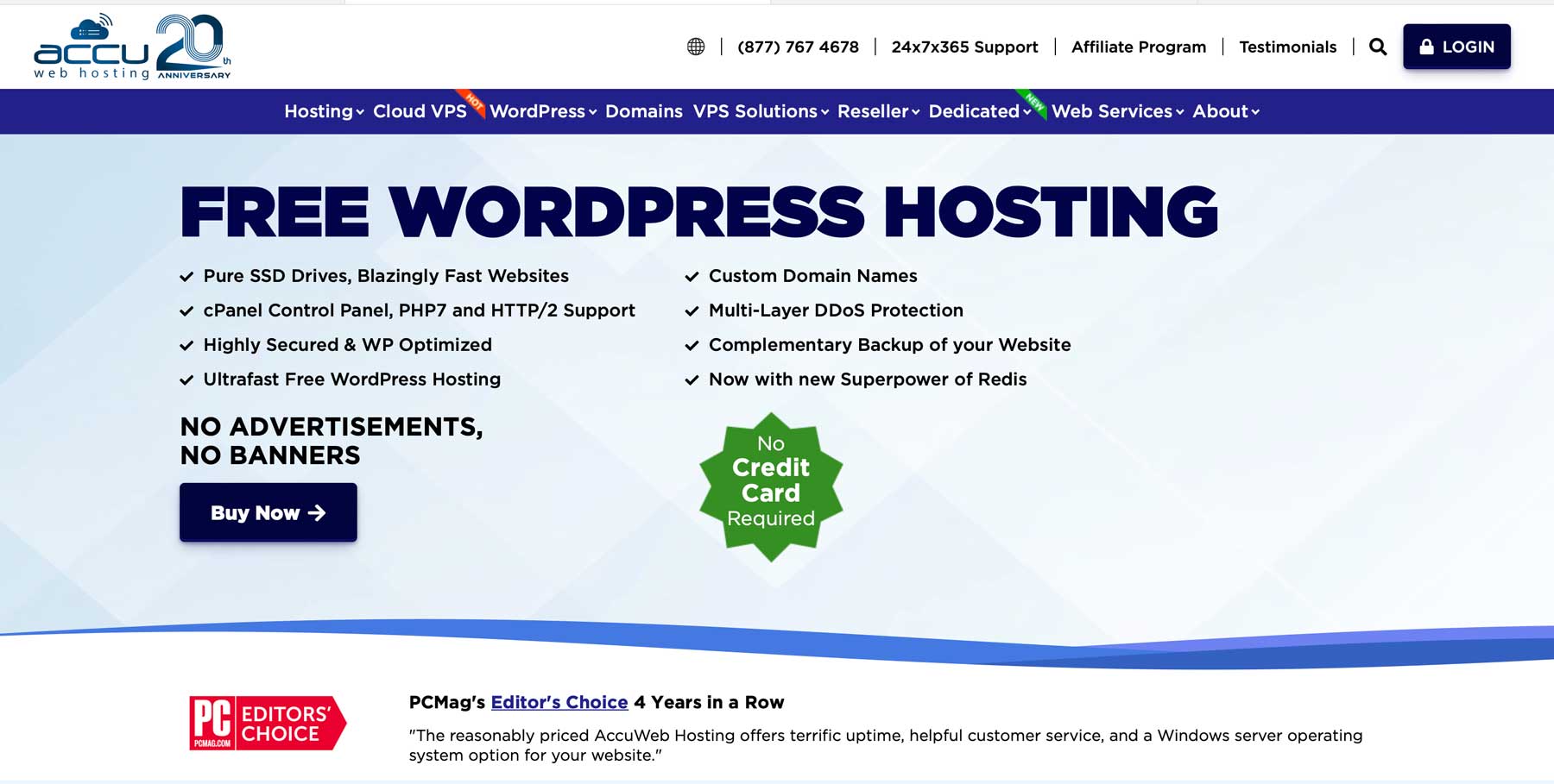 AccuWeb best free WordPress hosting