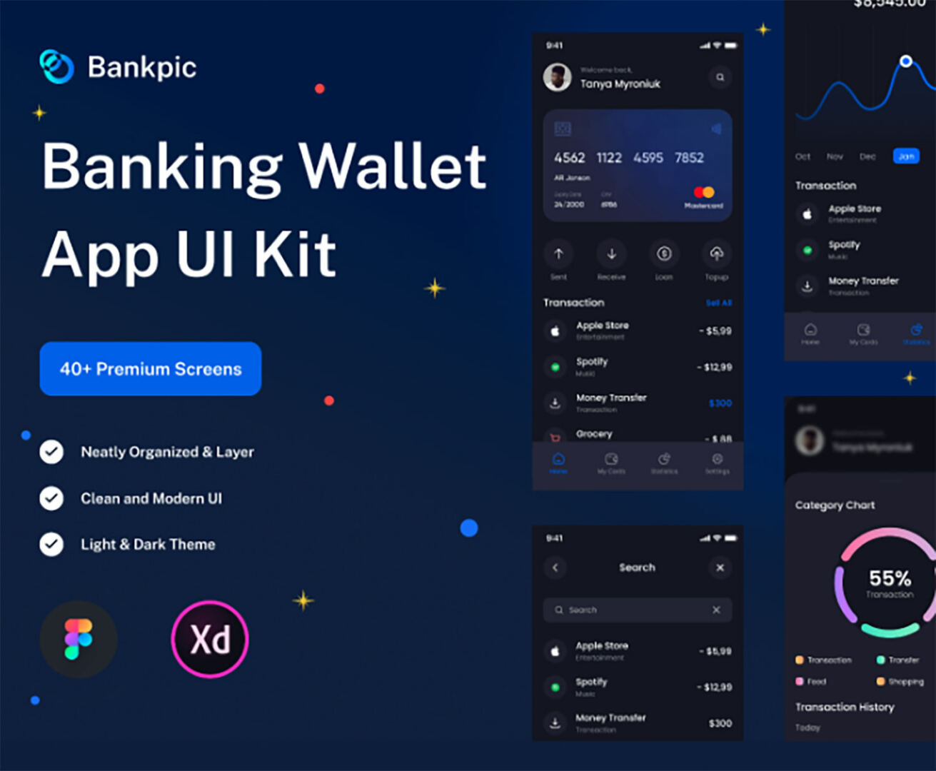 Bankpic Banking Wallet UI Kit