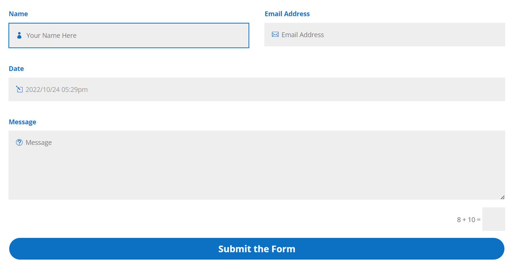 Divi Plugin Highlight Divi Contact Form Helper Example 1