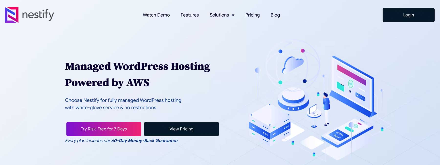 Nestify AWS WordPress hosting