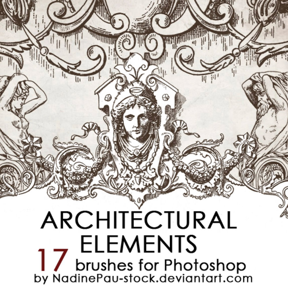 Architectural Ornaments Photoshop Brushes