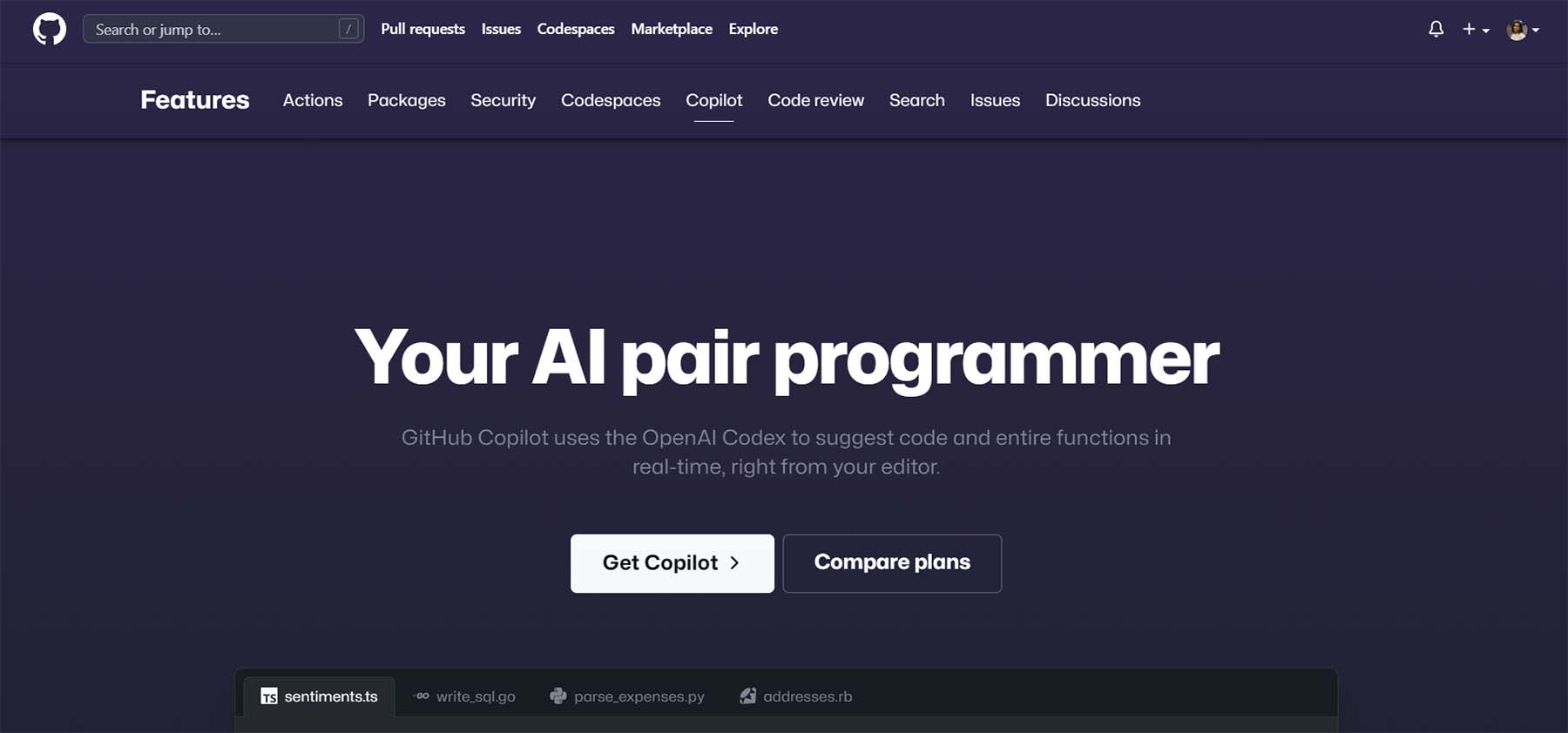 CoPilot AI coding assistant