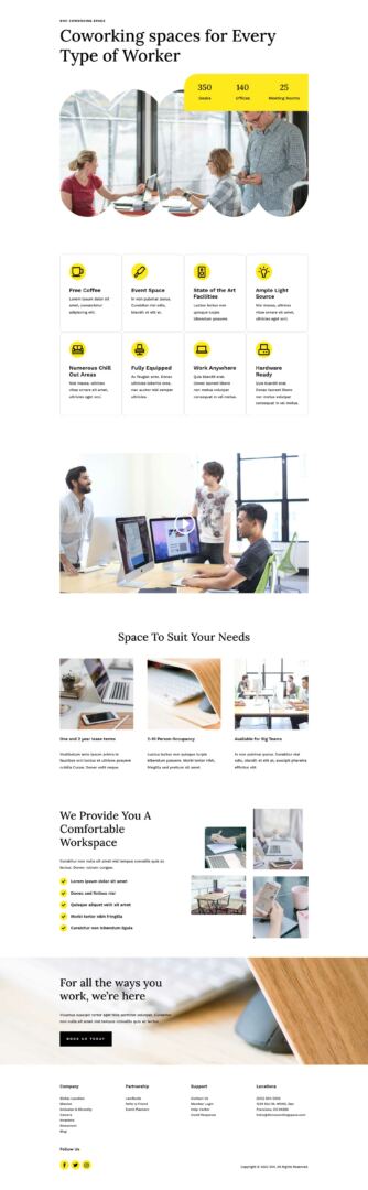 Coworking Layout Pack for Divi