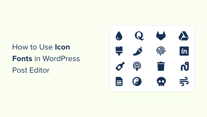 Using icon fonts in the WordPress editor