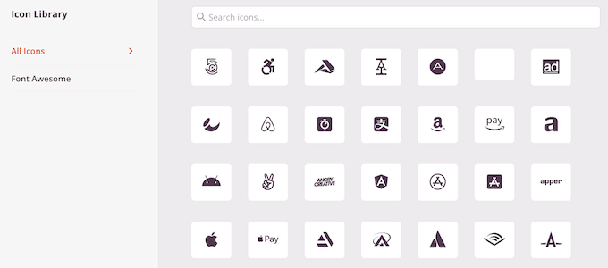 Adding Font Awesome icons to a list