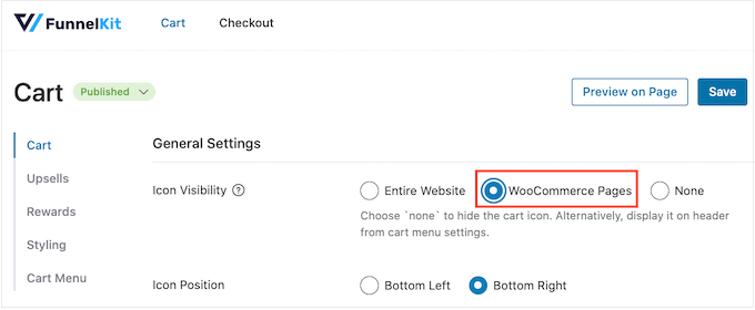 Adding a cart icon to your WooCommerce pages