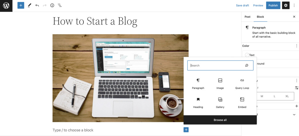 Write your first blog post