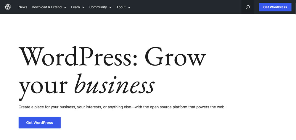 wordpress is a free website building tool