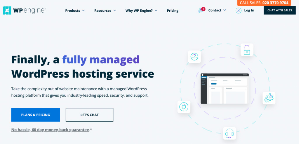wp engine managed wordpress hosting provider