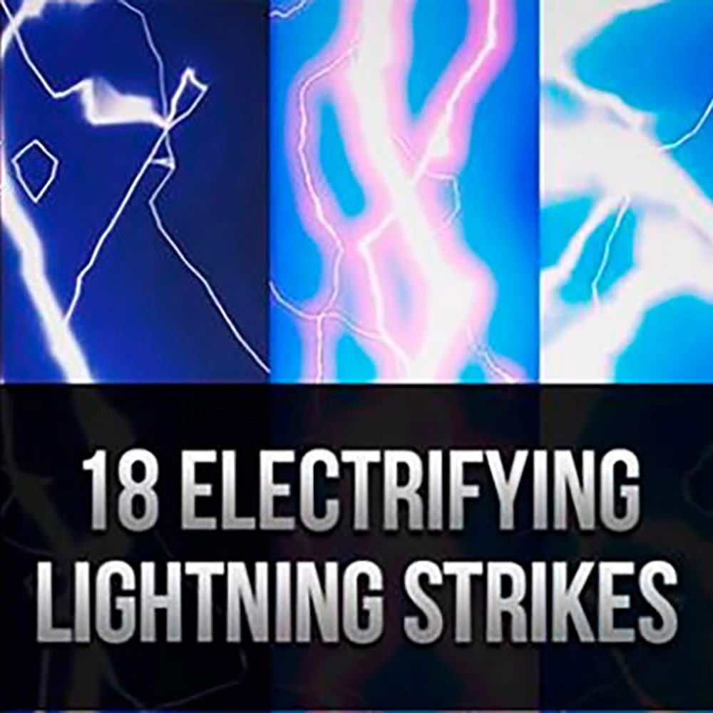 Electrifying Lightning and Strikes Photoshop Brushes
