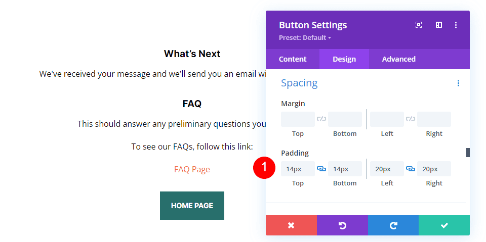 Create a Page with a Custom Message