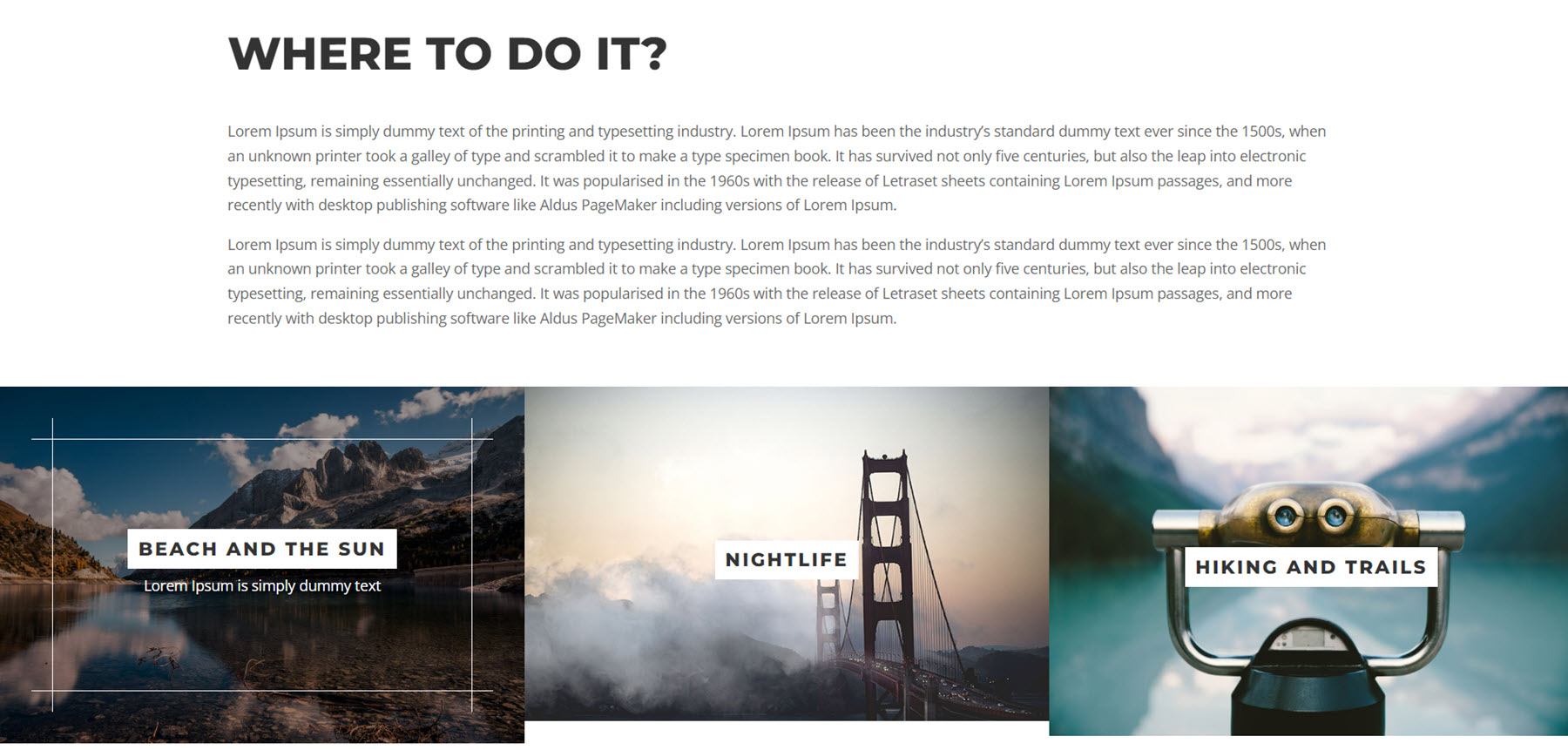 Divi Product Highlight: DiviCity Where to Do It