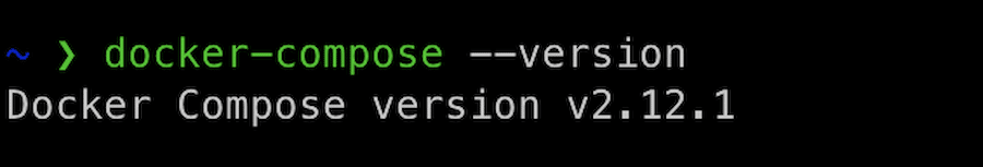 Check the version of Compose installed with Docker